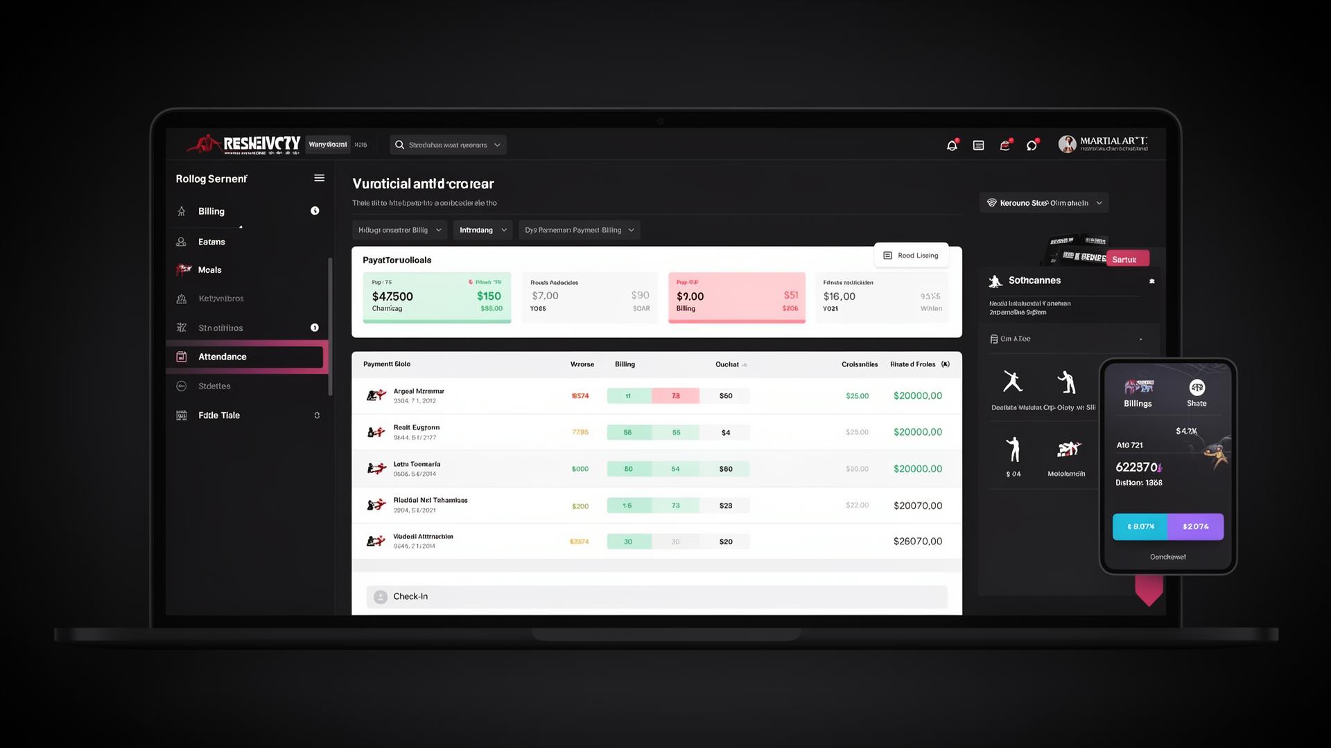 Most Reliable Martial Arts Management Platform With Billing and Attendance Built In